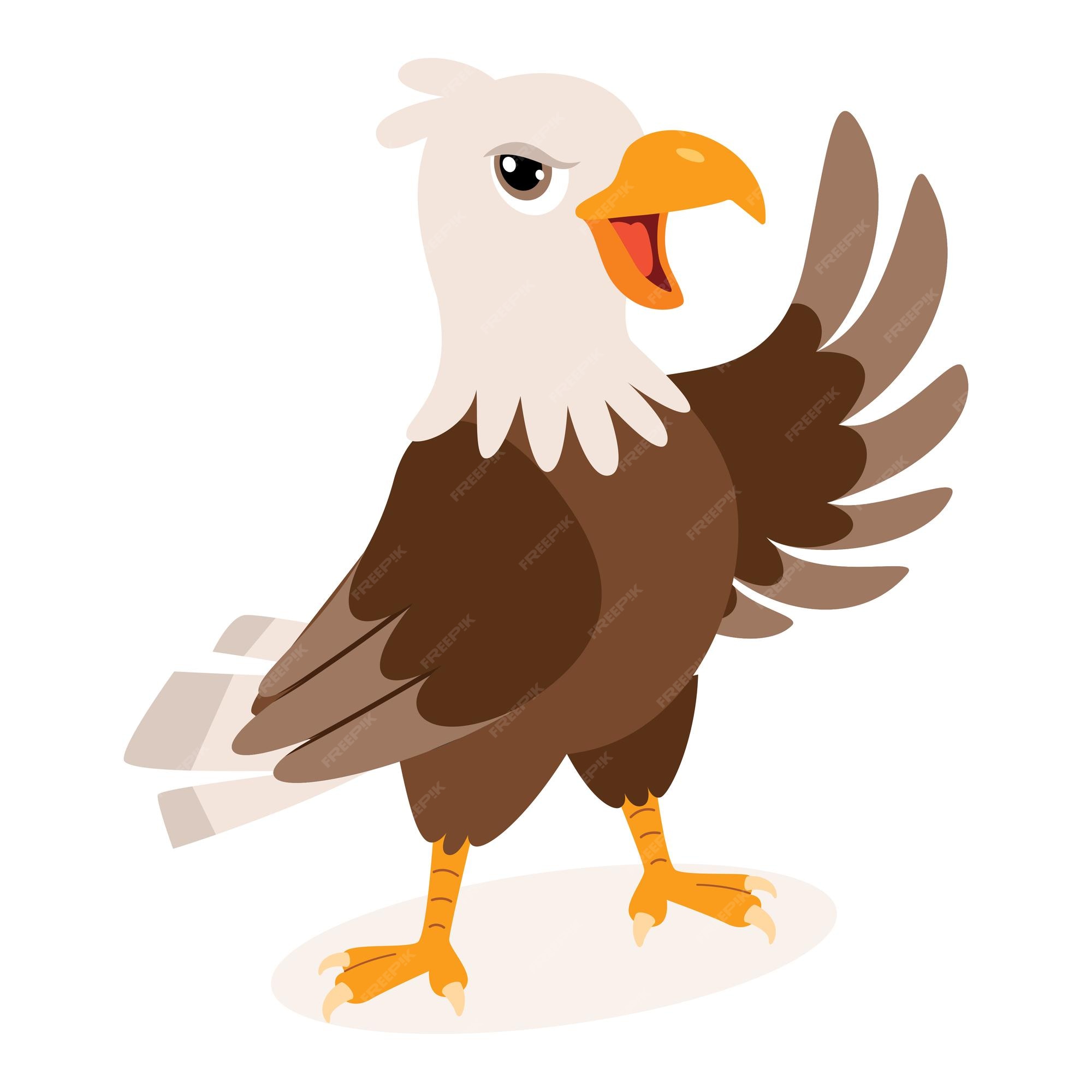 Premium Vector | Cartoon drawing of an eagle Premium Vector | Cartoon drawing of an eagle
