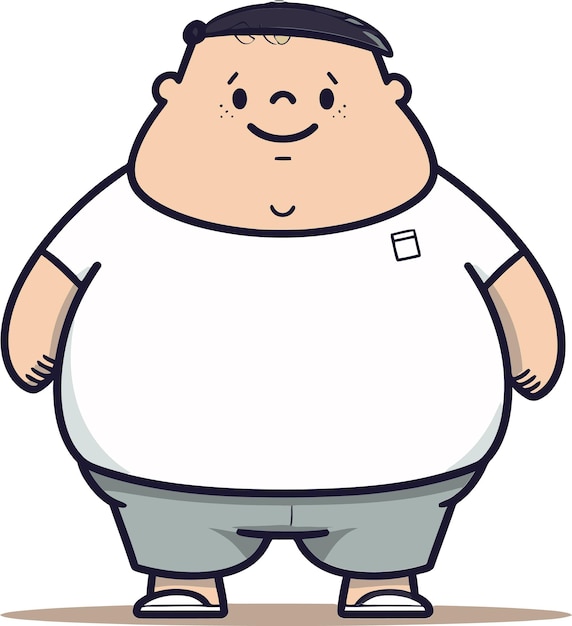 한 남자 라는 글이 새겨진 셔츠를 입은 한 남자의 만화 그림