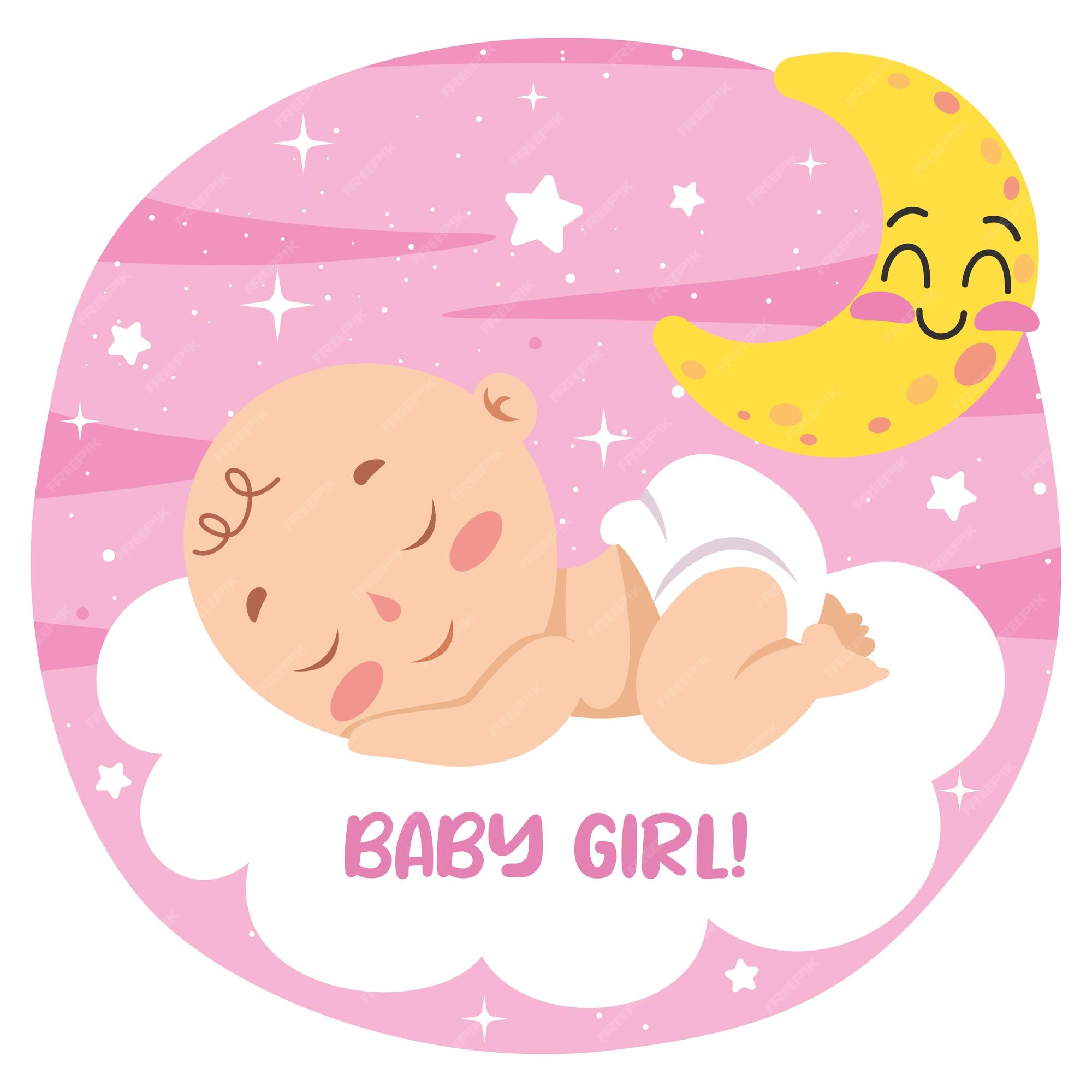 Premium Vector | Cartoon drawing of a newborn baby character Premium Vector | Cartoon drawing of a newborn baby character