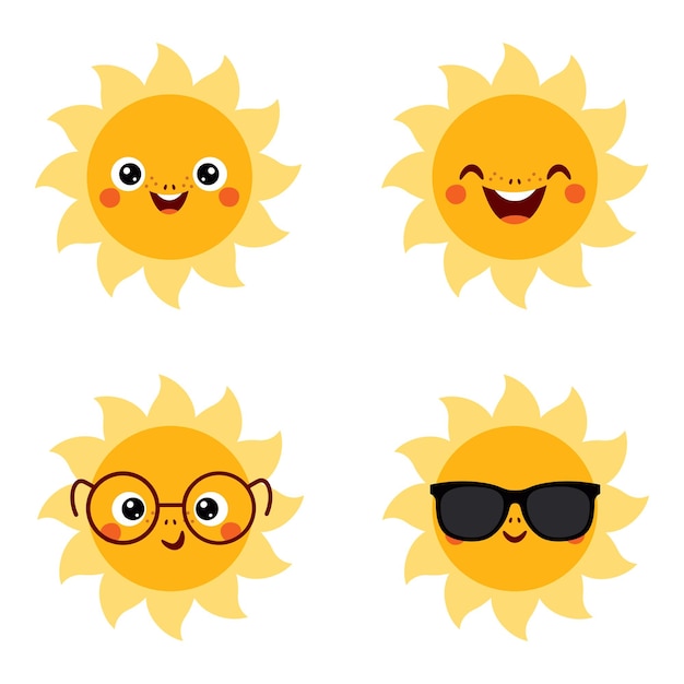 Cartoon Drawing Of Sun Character