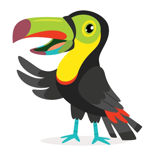 Cartoon Drawing Of A Toucan