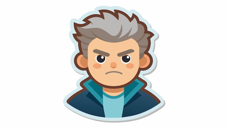 Вектор мультфильм о женщине с длинными волосами и красной рубашкой с долгими волосами