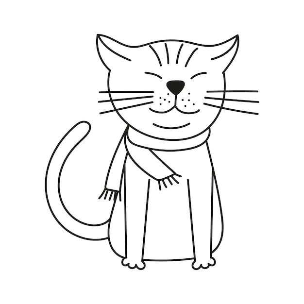 漫画描かれた落書き猫かわいいと面白い