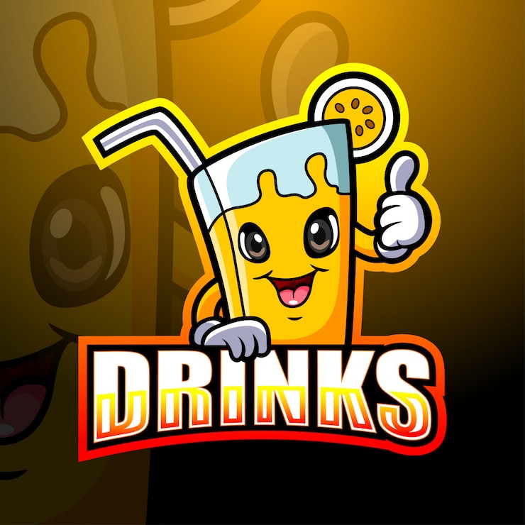 Vector cartoon drink mascot 