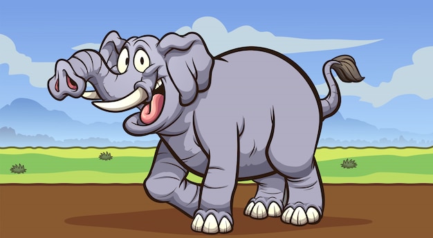 Cartoon elephant