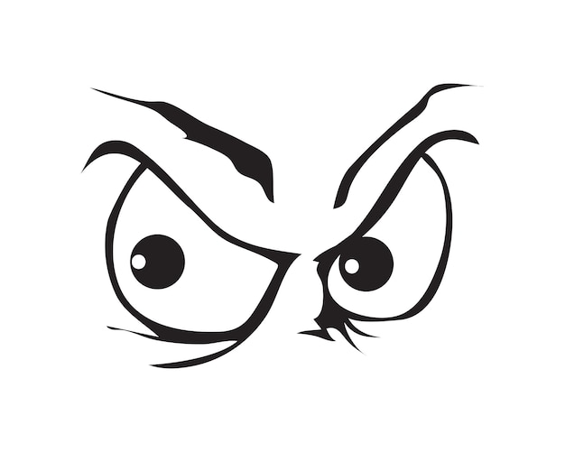 Cartoon Eye Expressions in Sketch Style
