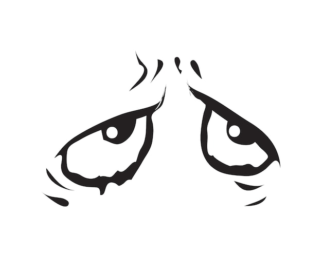 Cartoon Eye Expressions in Sketch Style