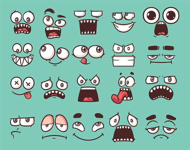 Cartoon face illustration