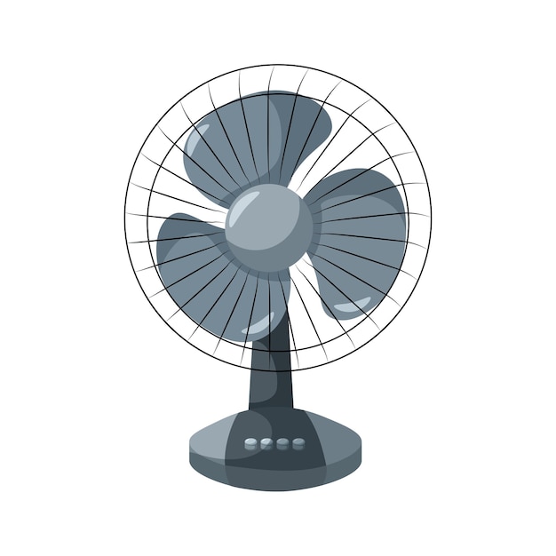 Vector cartoon fan on white background vector