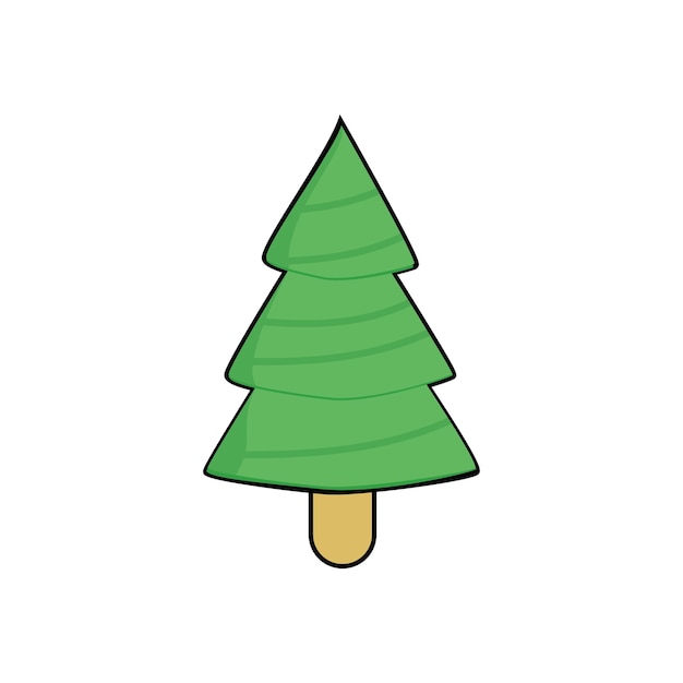 cartoon fir tree