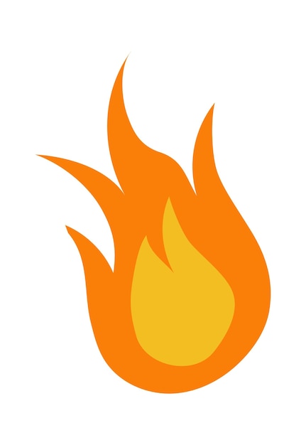 Cartoon Fire icon Vector illustration