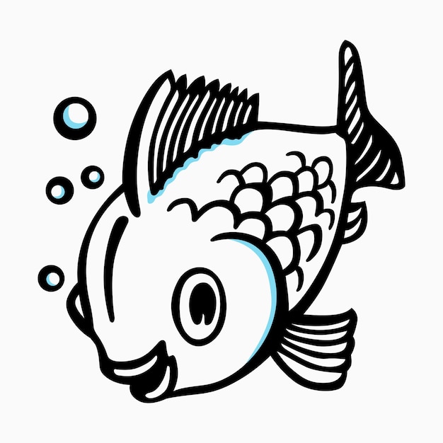 漫画の魚