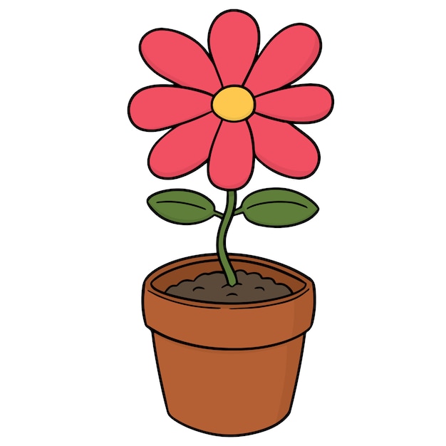 Cartoon flower