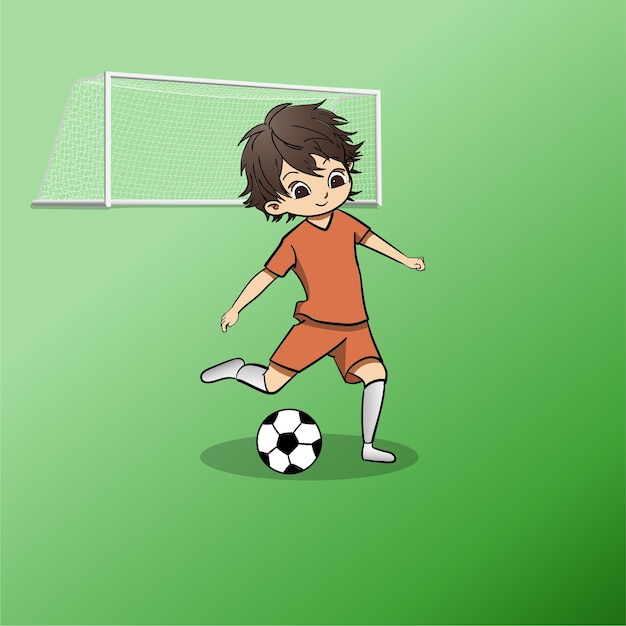 Cartoon of Football player