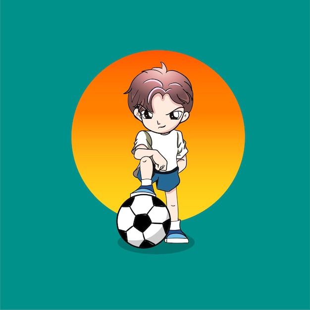 Cartoon of Football player