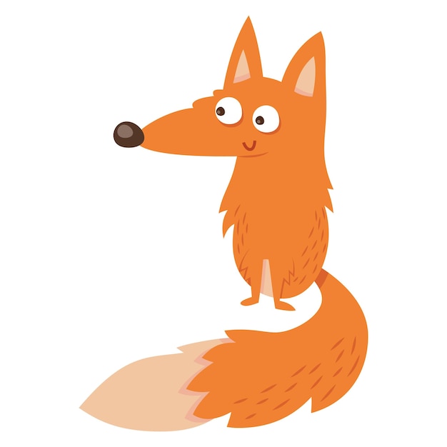 Vector cartoon fox