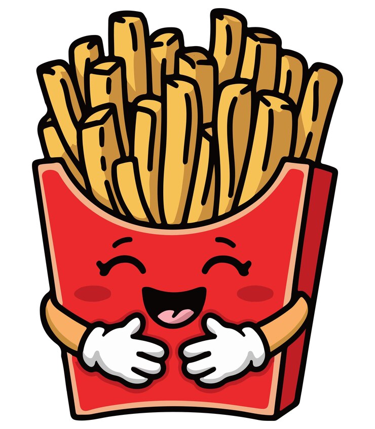 Cartoon French Fries Vector