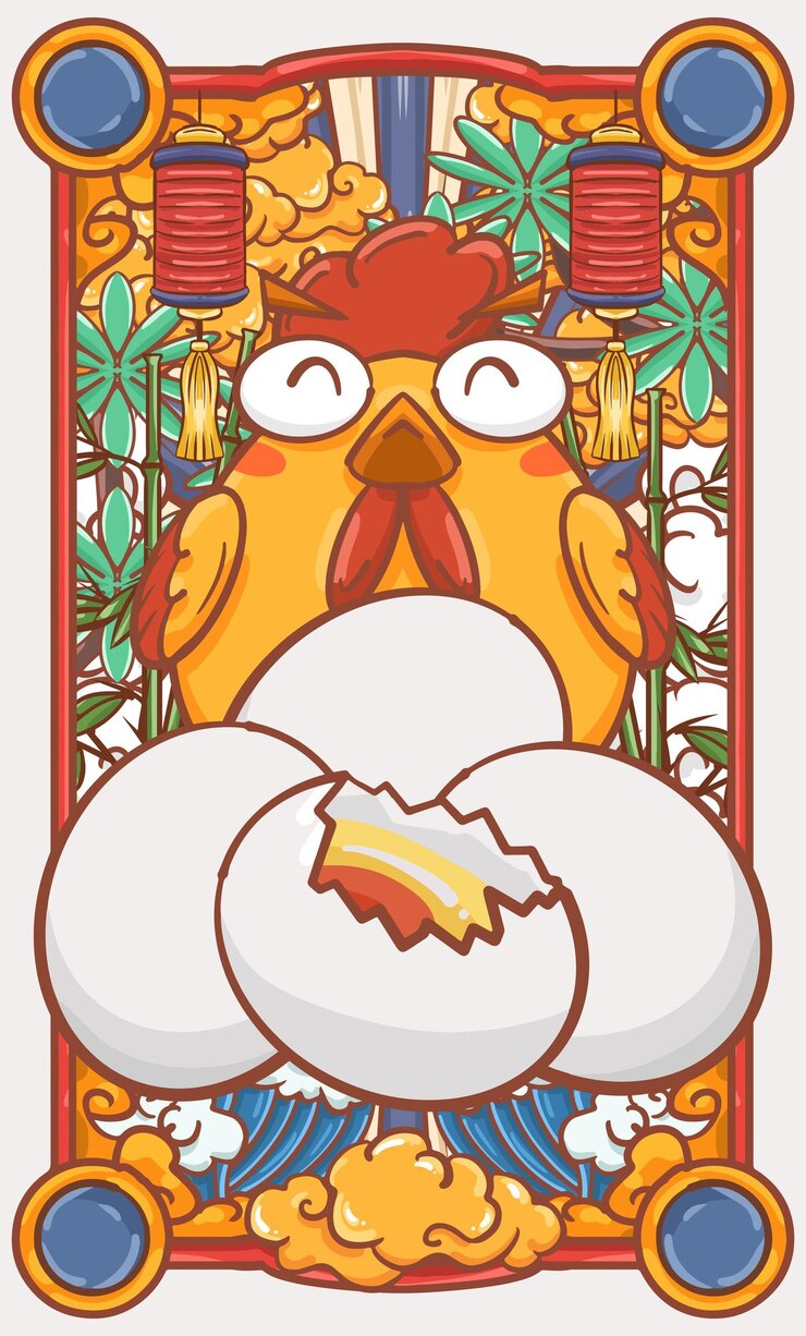 Vector cartoon fresh egg illustration poster