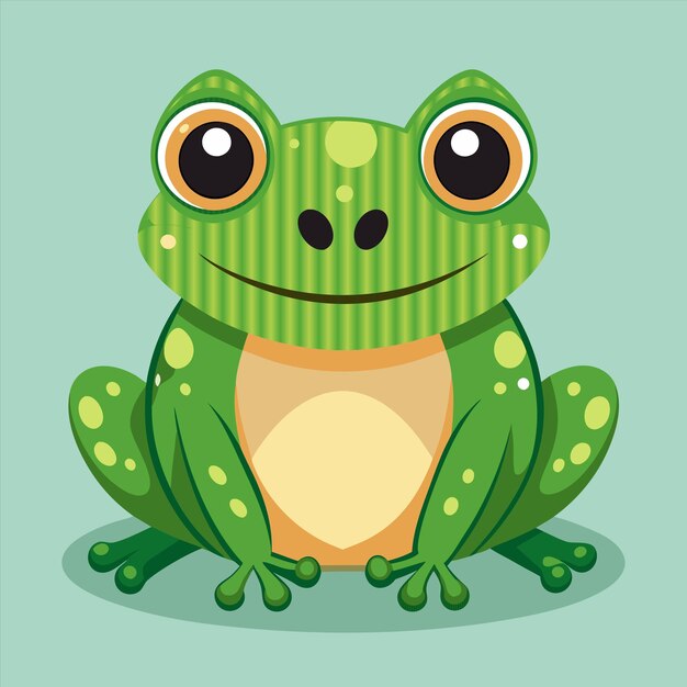 a cartoon of a frog with a green shirt that says quot frog quot
