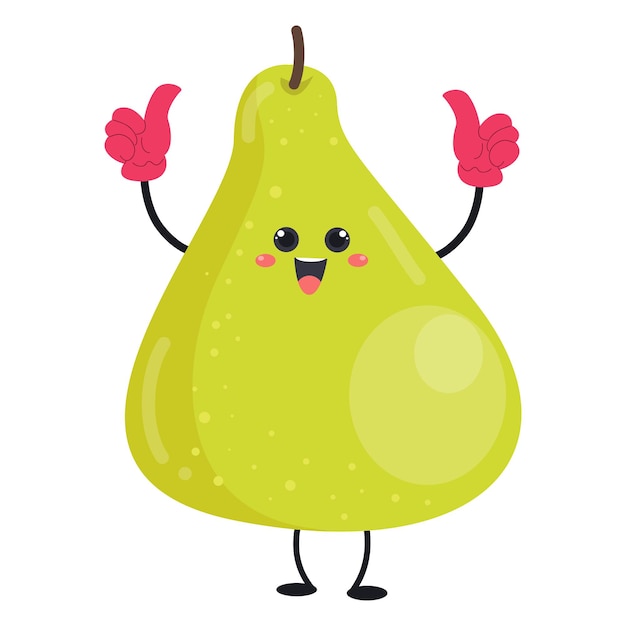 Cartoon Fruit Characters geschikt voor ontwerpen voor kinderkleding