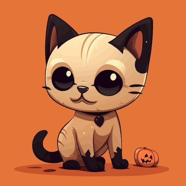 漫画面白い猫マスコット アイコン ベクトル イラスト動物キャラクター コンセプト デザイン