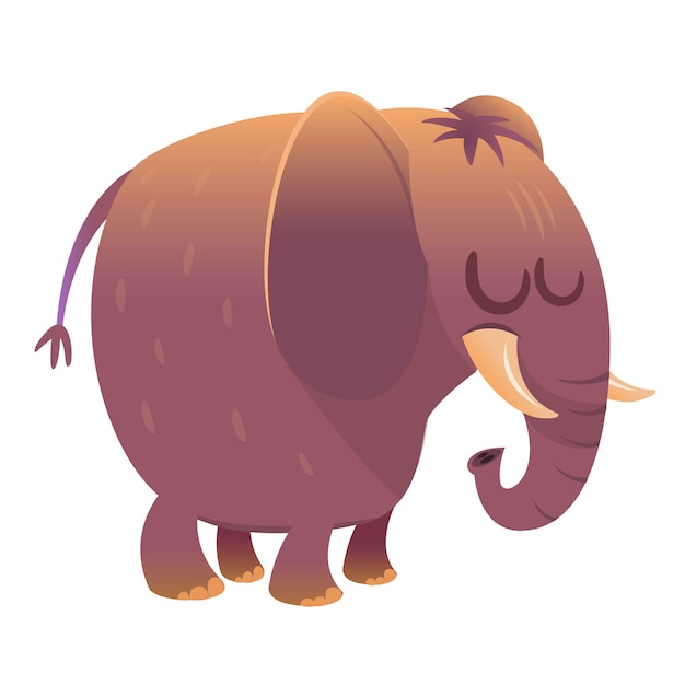 Cartoon funny elephant 