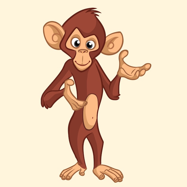 Cartoon funny monkey 