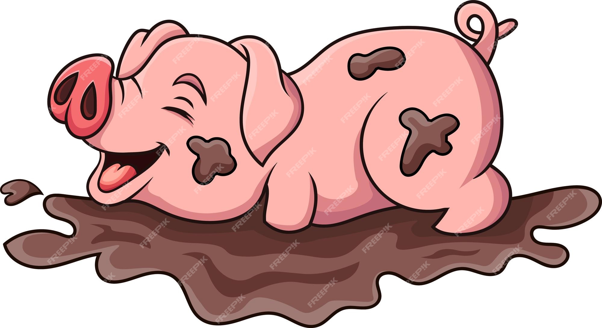 pink pigs cartoon