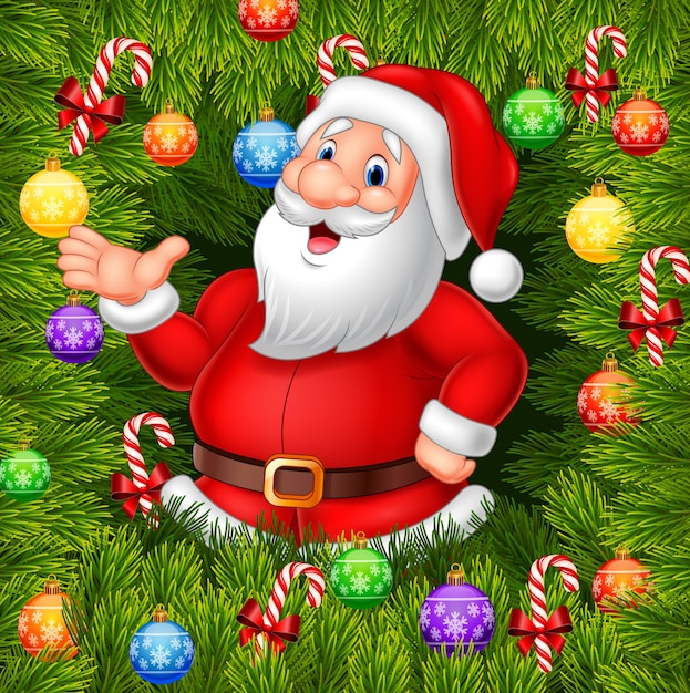 cartoon funny santa clause 