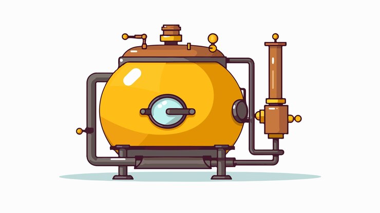 Vector a cartoon of a gas pump with a yellow face
