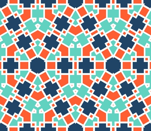 Cartoon geo seamless pattern. infinity geometric background in flat style. tiled wrapping paper