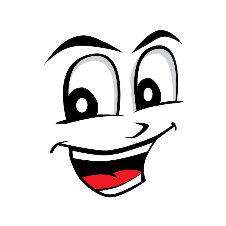 Vector cartoon gezicht