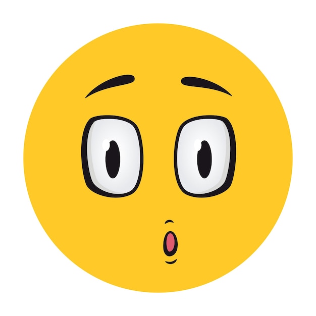 Cartoon gezichten grappige gezichtsuitdrukkingen karikatuur emoties schattig personage met expressieve ogen en