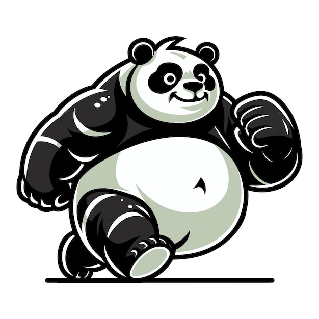 cartoon Giant Panda vector illustratie