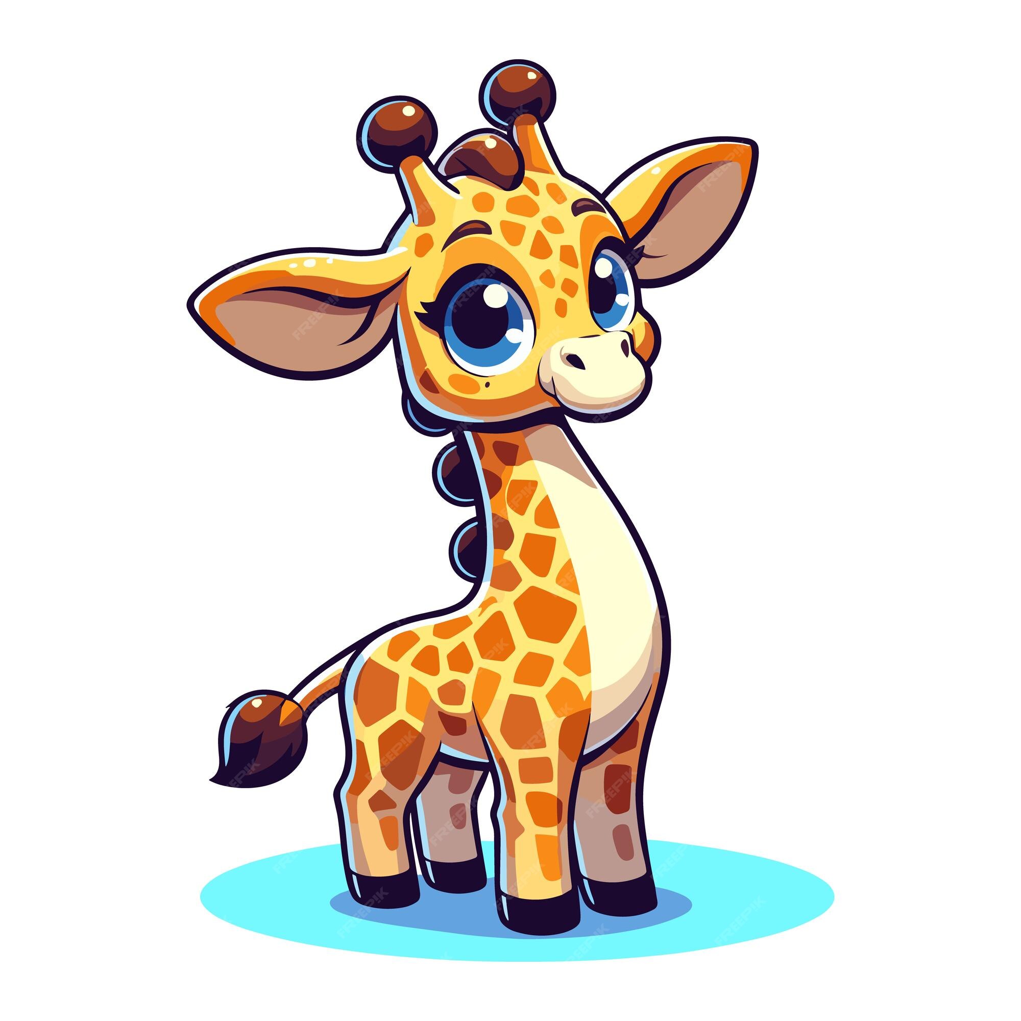 Premium Vector | Cartoon giraffe vector illustration