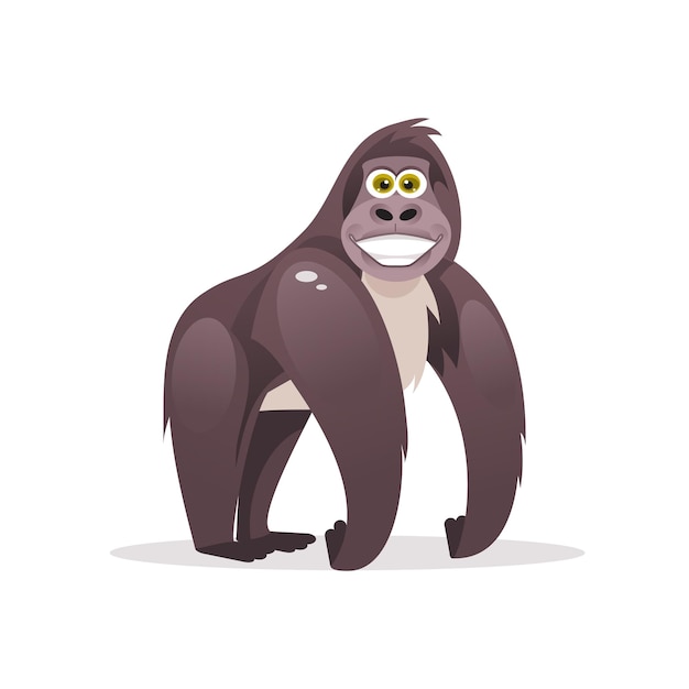 Cartoon gorilla Vector Illustration