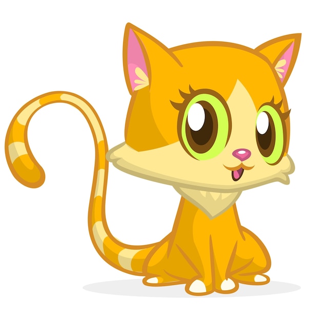 Cartoon grappige kat. vector illustratie