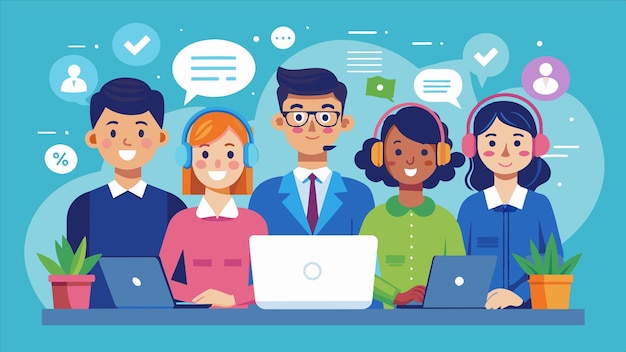 a cartoon of a group of people with laptops and the word  im a