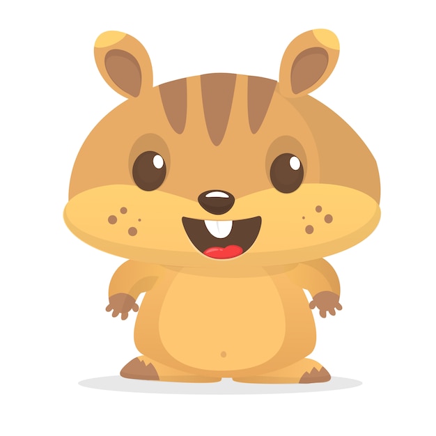 Cartoon hamster illustration