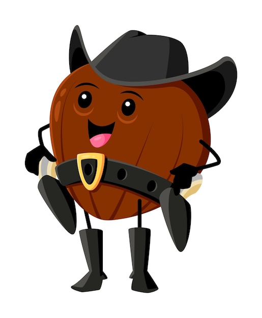 Cartoon hazelnootnoot cowboy ranger of bandiet