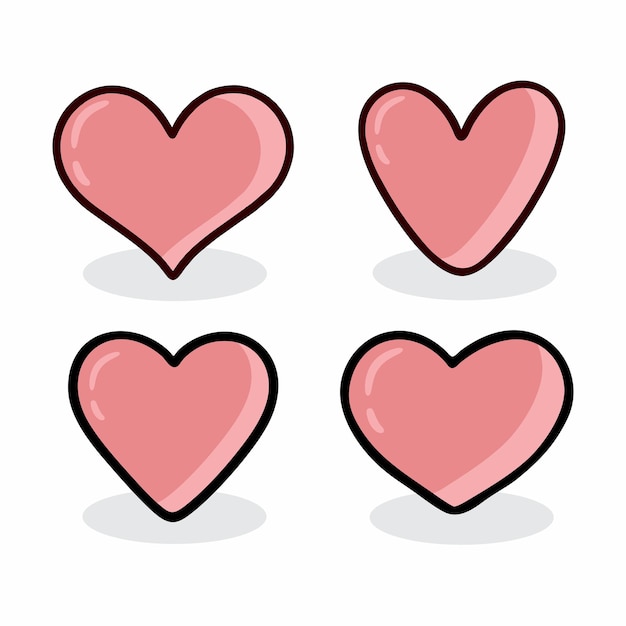 Cartoon Hearts Love hearts