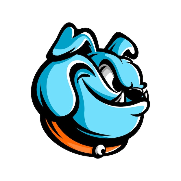 cartoon hond hoofd vector ontwerp bulldog vector