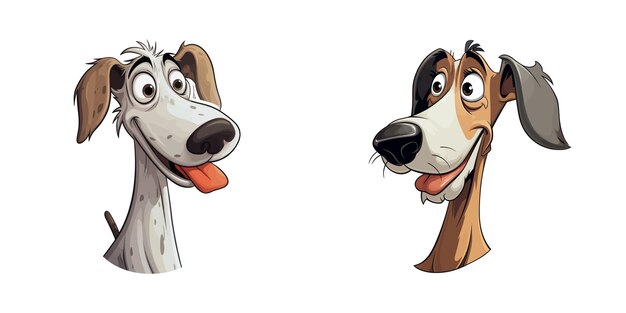 Cartoon hondengezicht Vector illustratie