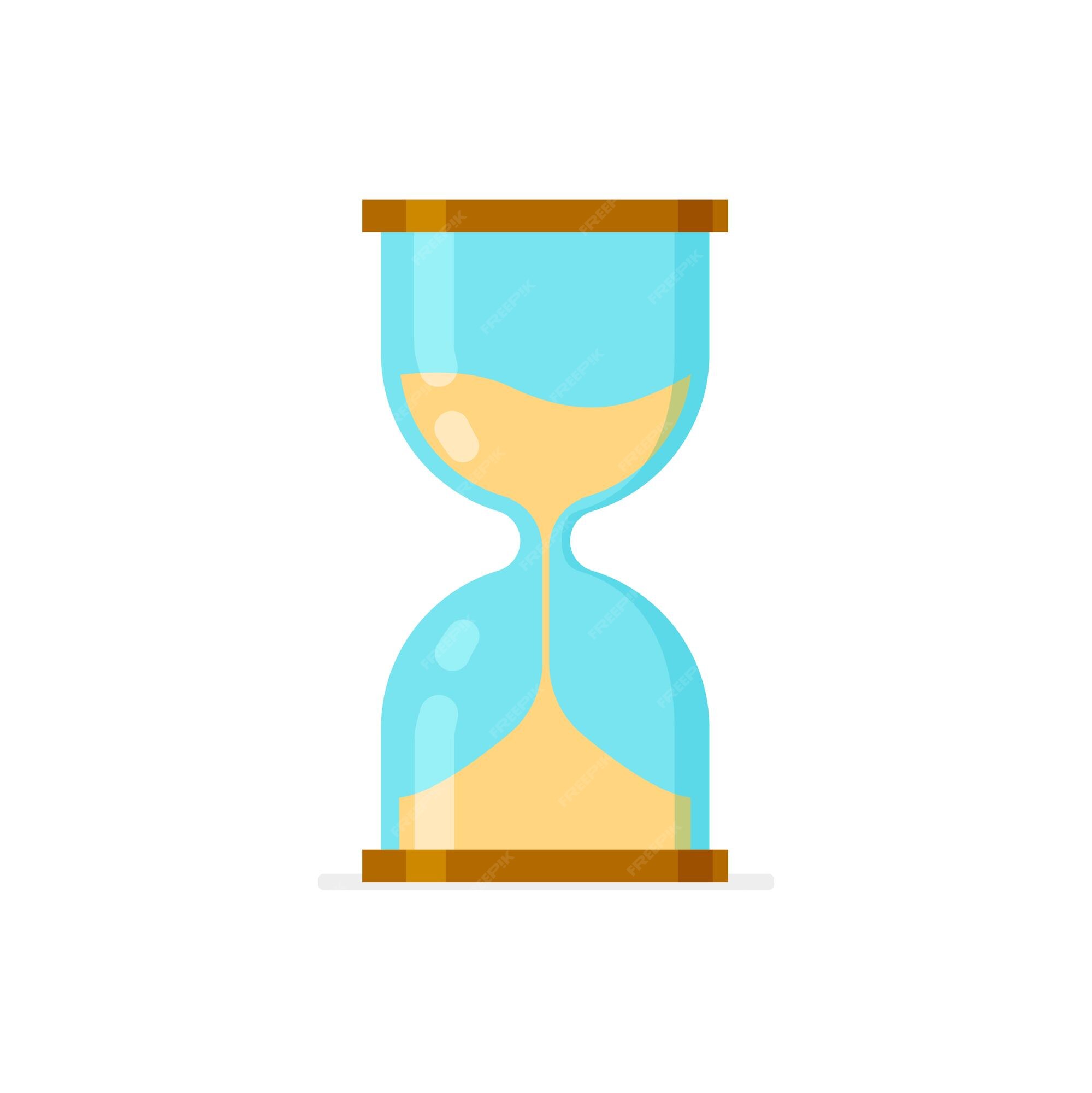 Premium Vector | Cartoon hourglass icon old sandglass with sand inside to  measure time vector illustration isolated