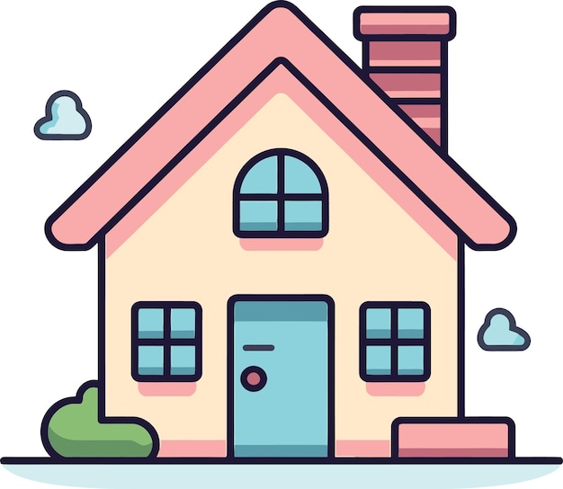 Cartoon House ArtworkElegant House Vectors