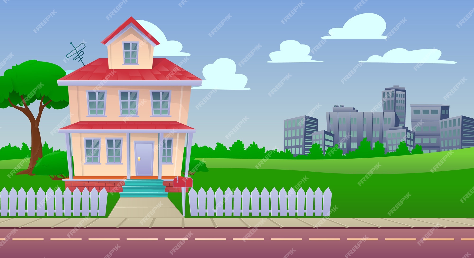Cartoon House Background Images - Free Download on Freepik Cartoon House Background Images - Free Download on Freepik