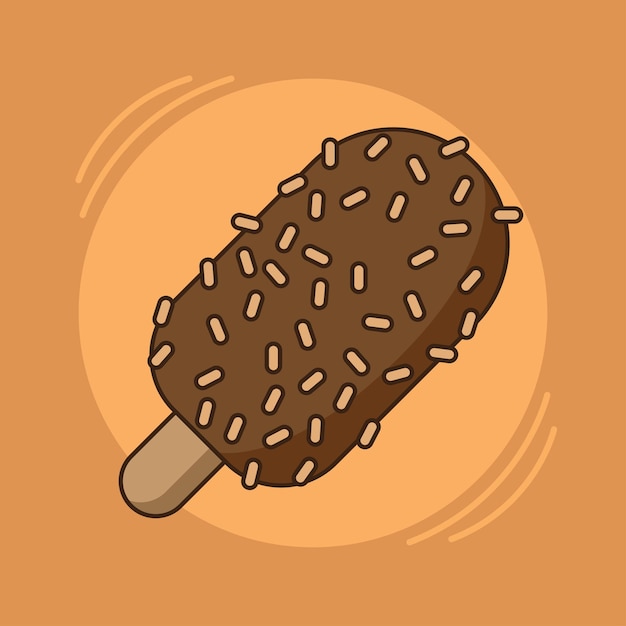 漫画アイス クリーム チョコレート