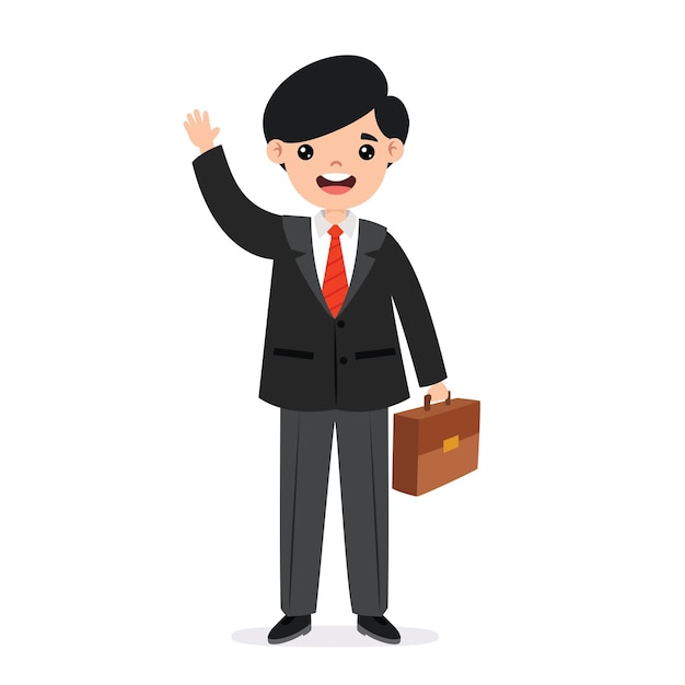 Cartoon Illustration Of A Businessman