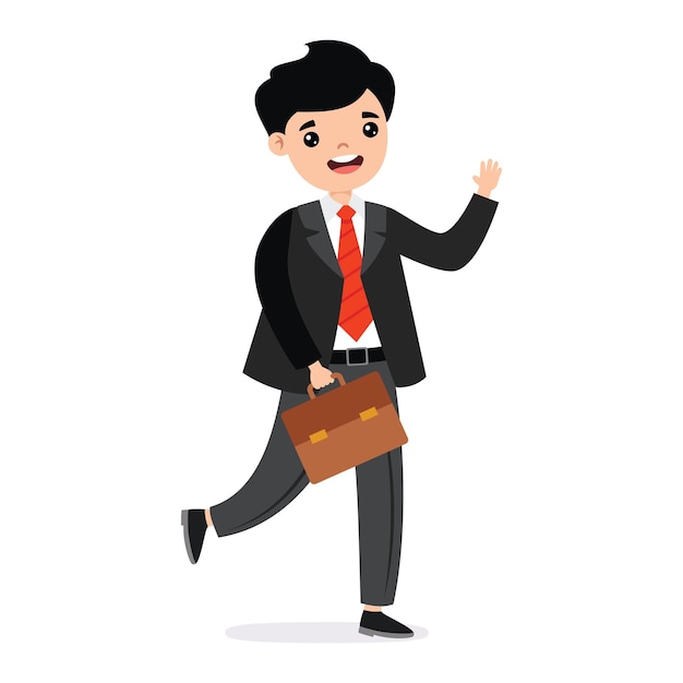 Cartoon Illustration Of A Businessman