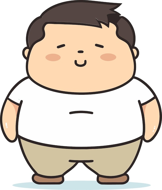 앞면에 셔츠를 입은 아이의 만화 일러스트레이션